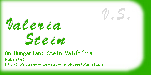 valeria stein business card